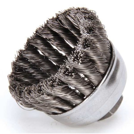Knot Wire Cup Wire Brush, Threaded Arbor MPN:94030