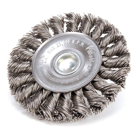 Wire Whel Wire Brush, Stem, 3-1/4