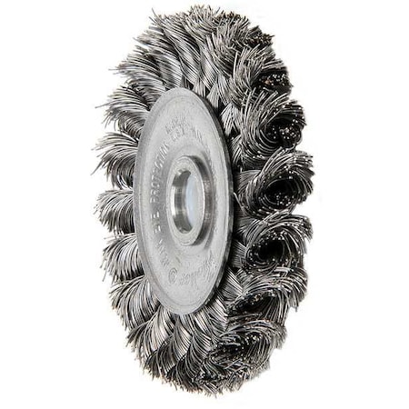 Twist Wire Wheel Wire Brush, Arbor, 3