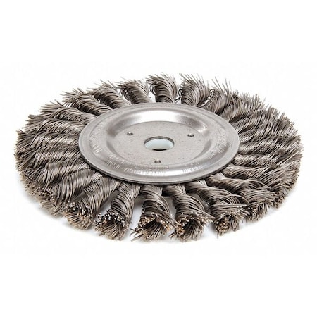 Twist Wire Wheel Wire Brush, Arbor, 6