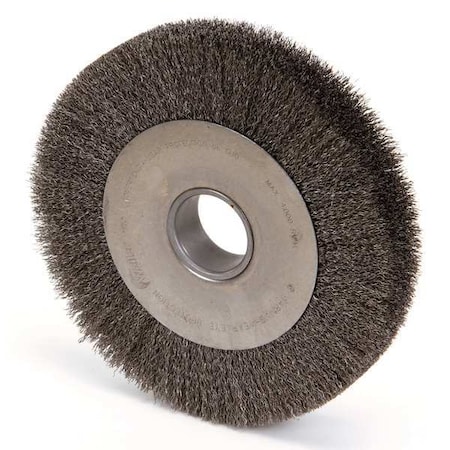 Crimped Wire Wheel Wire Brush, Arbor, 10