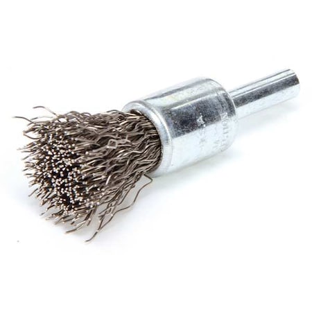 Crimped Wire End Wire Brush, Stainlesss Steel MPN:96104
