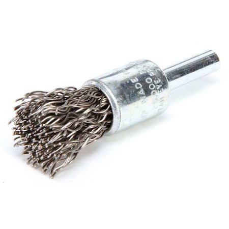 Crimped Wire End Wire Brush, Stainlesss Steel MPN:96105