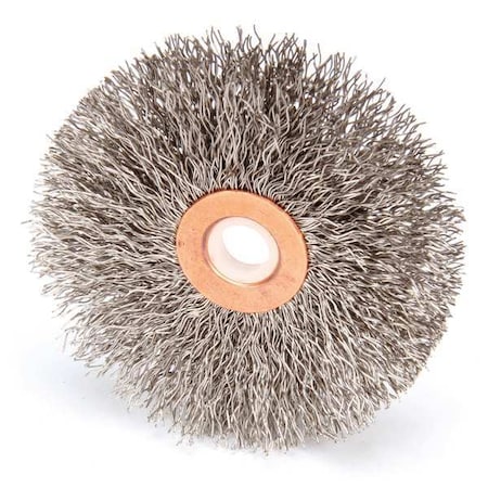Wire Wheel Wire Brush, Threaded Arbor, 3