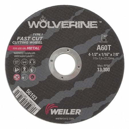 5 X 1/16 Wolv TY1 C-O Whl A36T 7/8 Ah MPN:56118