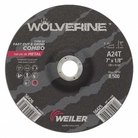 7 X 1/8 Wolv TY27 Cut Whl A24T 7/8 Ah MPN:56426