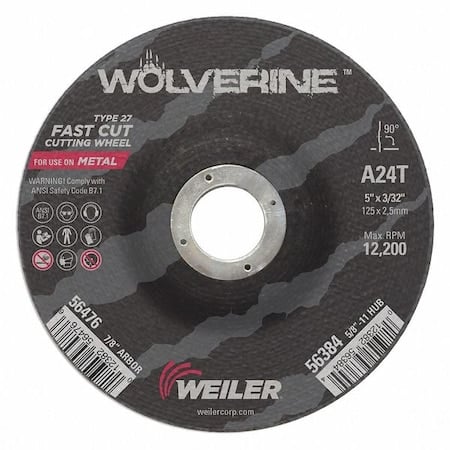5 X 3/32 Wolv TY27 Cut Whl A24T 7/8 Ah MPN:56476