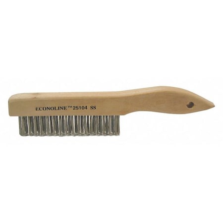 Scratch Brush .012 Stainless Steel Fill Shoe Handle 4x16 Rows MPN:25104
