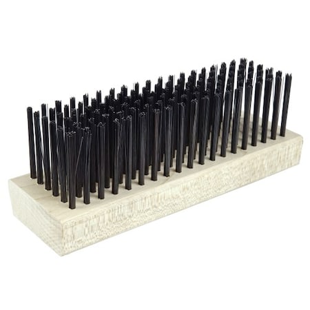 Block Type Scratch Brush, .014 Carbon Steel Fill, Flat Face MPN:44067