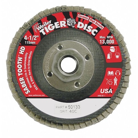 FDGHDC-4-1/2 X 5/8-11 40C T27 MPN:50133