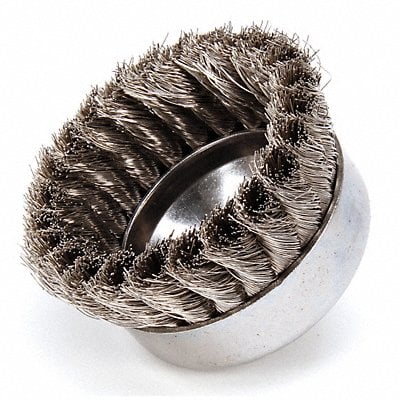 Knot Wire Cup Brush Threaded Arbor 4 In. MPN:93442