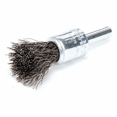Crimped Wire End Brush Steel 1/2 In. MPN:96100