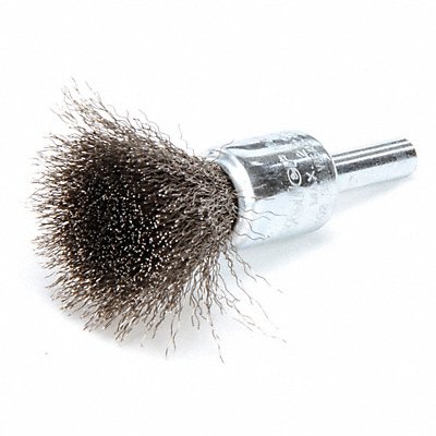 Crimped Wire End Brush Stainless Steel MPN:96102