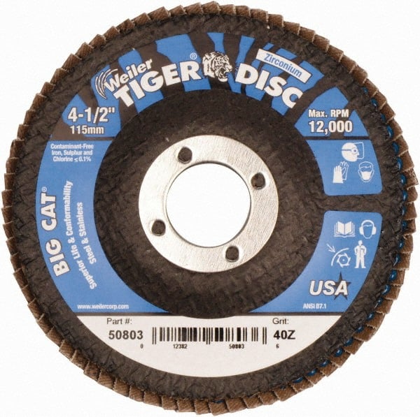 Flap Disc:  4-1/2
