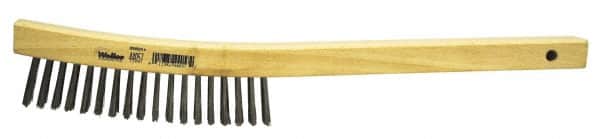 Scratch Brush: 4 Row, 18 Column, Stainless Steel MPN:44057