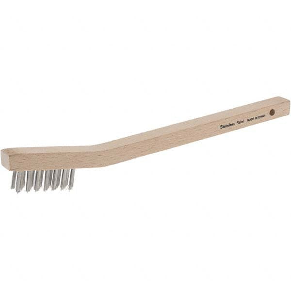 Scratch Brush: 3 Row, 7 Column, Stainless Steel MPN:99088