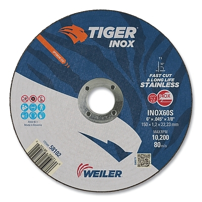 6 X 045 Tiger Inox TY1C-O Whl 7/8 Ah MPN:58102