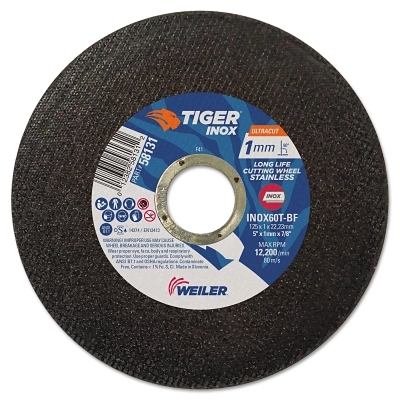 5X1MM Tiger Inox Ultracut Ty 1 INOX60T 7/8A.H. MPN:58131