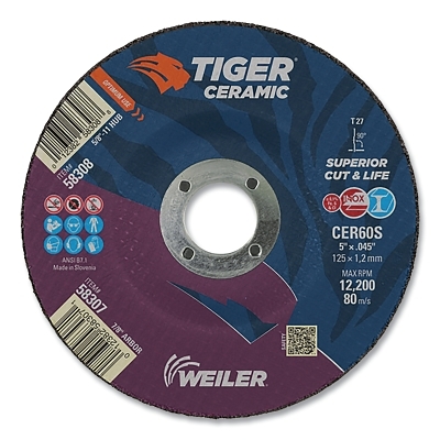 5 X .045 Tiger Ceramic T27 Cutting CER60S 7/8 Ah MPN:58307