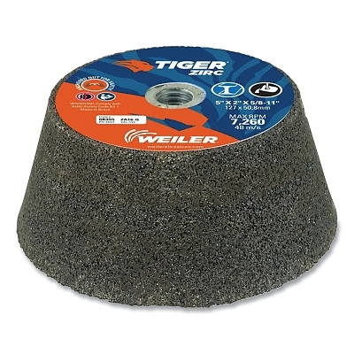 Zirc T11 Cup Whl ZA16-Q5/3-3/4X2X5/8-11 1