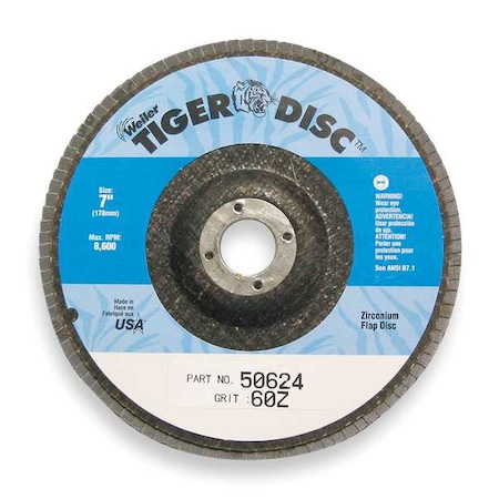 Arbor Mount Flap Disc, 4-1/2in, 80, Medium MPN:96176
