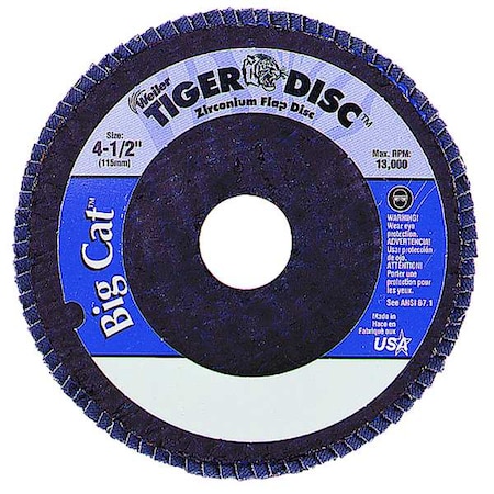 Arbor Mount Flap Disc, 4-1/2in, 60, Med. MPN:96360