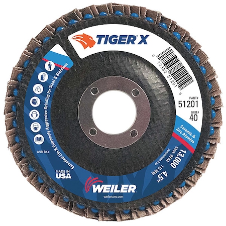 Fiber Disc, 4 1/2 in Dia, 7/8in Arbor MPN:98901