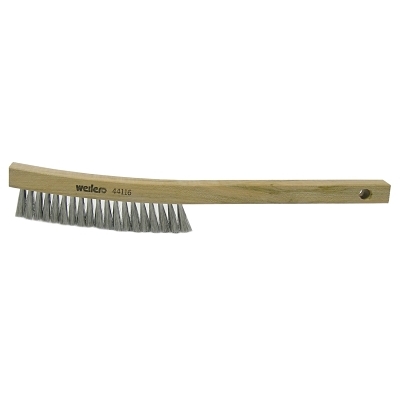 Platers Brush Steel FILL3X19 Rows Curved Hdl MPN:44116