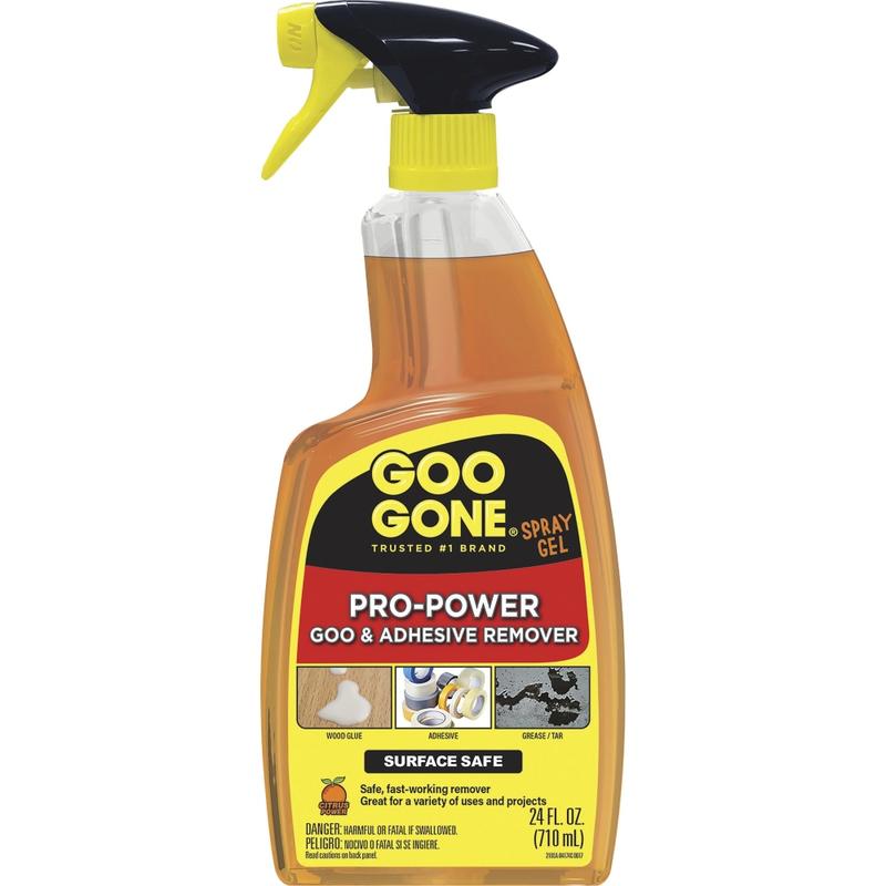 Goo Gone Spray Gel - 24 fl oz - For Tar, Glue, Caulk, Sealant, Tree Sap, Wet Paint, Asphalt, Ink, Marker Soot, Grease, Oil - Orange 1 Each (Min Order Qty 5) MPN:2180A