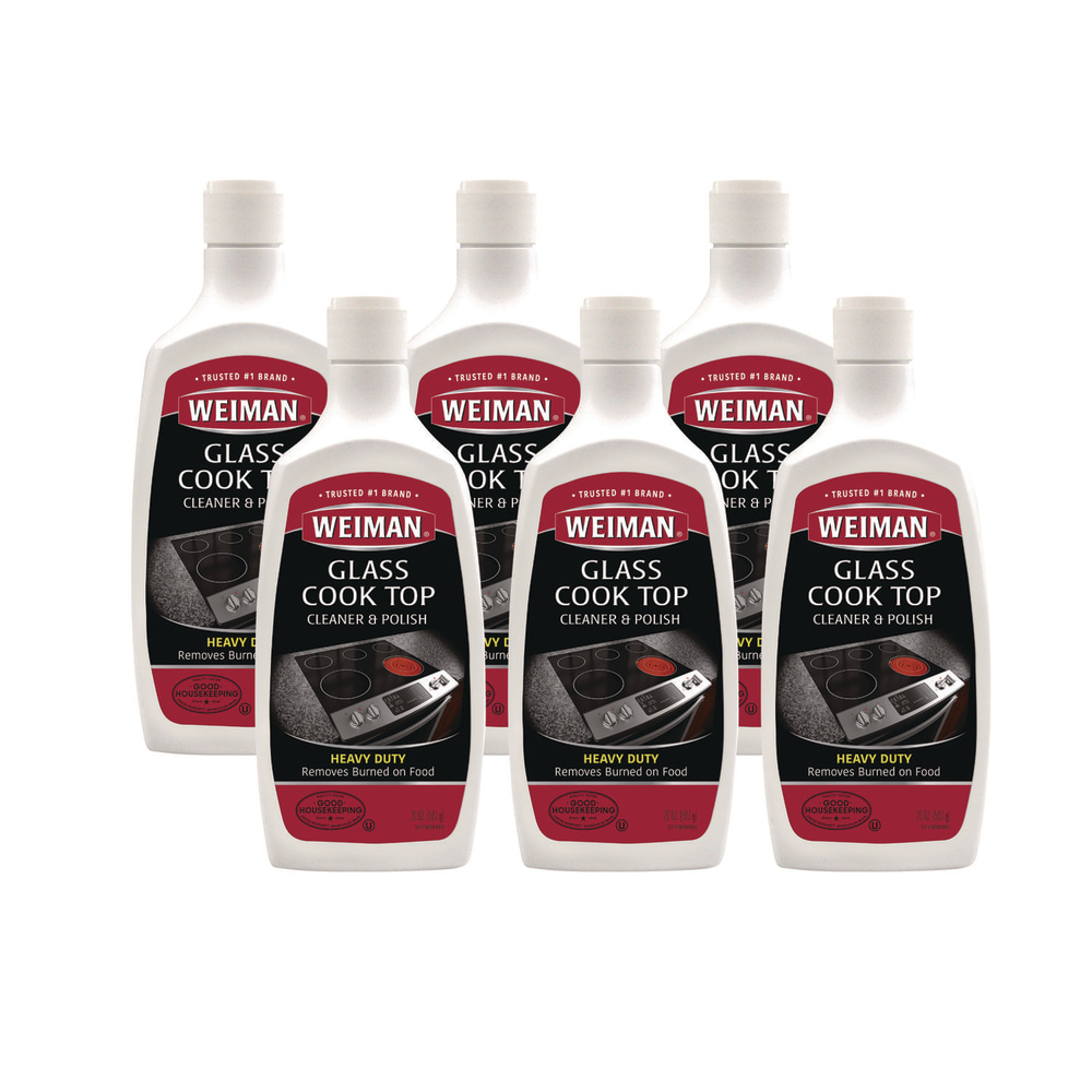 WEIMAN Glass Cook Top Cleaner and Polish, 20 oz, Squeeze Bottle, 6/CT MPN:137