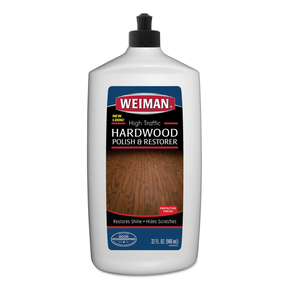 WEIMAN High Traffic Hardwood Polish and Restorer, 32 oz Squeeze Bottle MPN:523EA