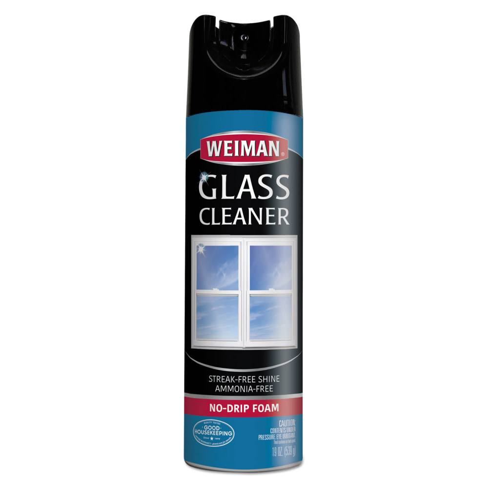 WEIMAN Foaming Glass Cleaner, 19 oz Aerosol Spray MPN:10