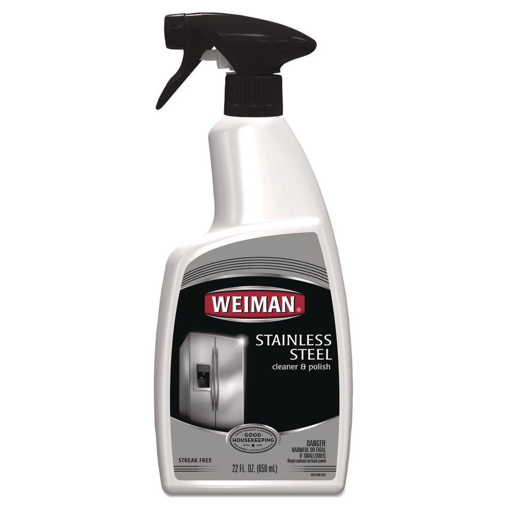WEIMAN Stainless Steel Cleaner and Polish, Floral Scent, 22 oz Trigger Spray Bottle MPN:108EA