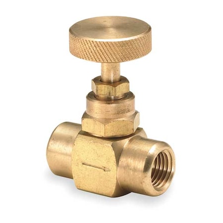 Valve, Needle, 1/4 In, Brass, 600 PSI MPN:BBV4
