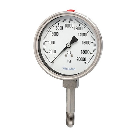 Pressure Gauge, 9/16 in NPT, Bottom Location MPN:4001-9LV-GF/Q017
