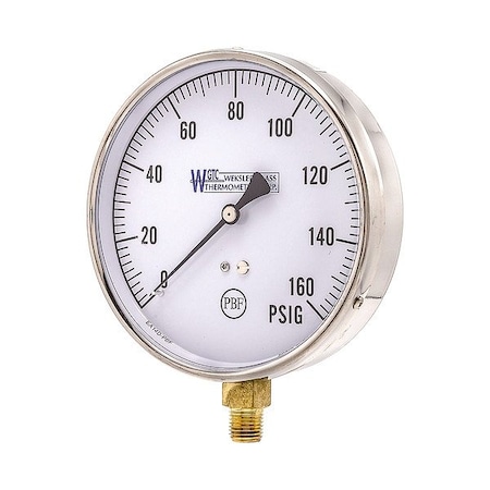 Pressure Gauge, 1/4 in NPT, Bottom Location MPN:EA14D-PBF