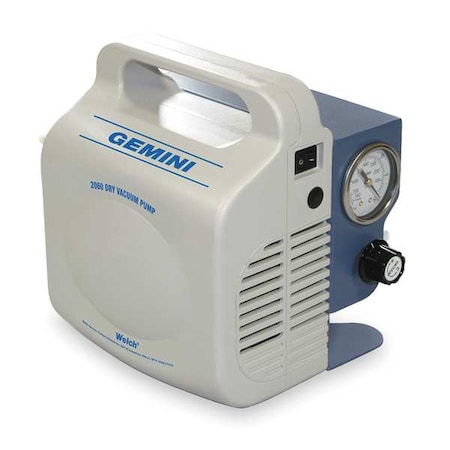Vacuum Pump, 3/8 hp, 0.5 cfm, 22 in Hg MPN:2060B-01