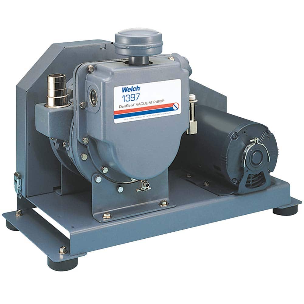 Rotary Vane Vacuum Pump: 1-1/2 hp, Three Phase MPN:1397M-01