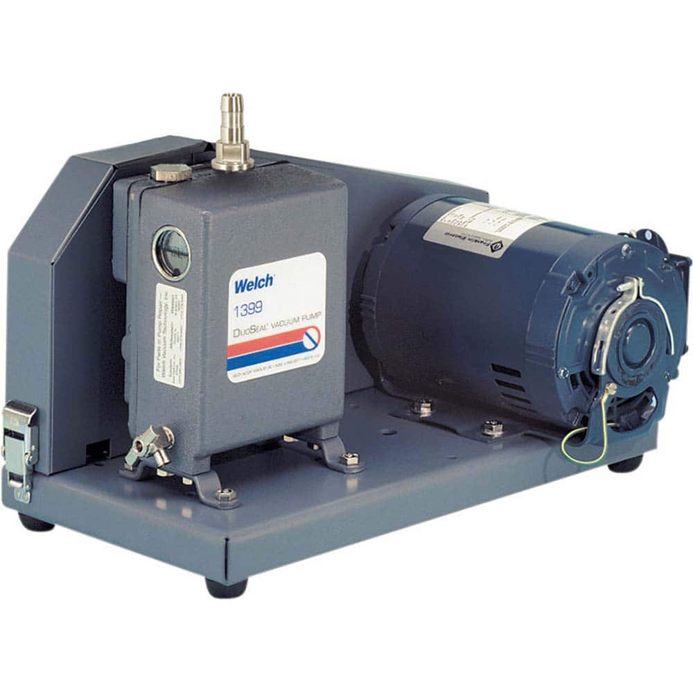 Rotary Vane Vacuum Pump: 0.33 hp, Single Phase MPN:1399B-01
