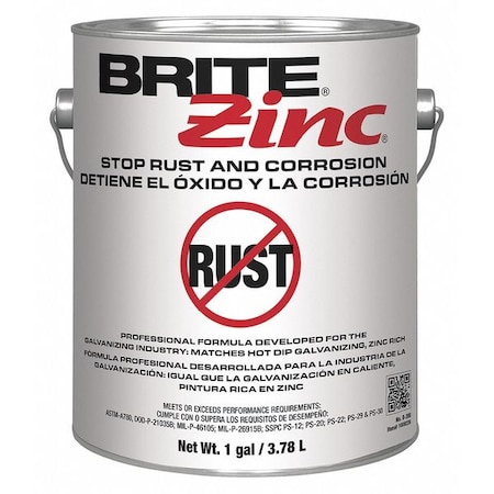 Exterior Galvanizing Compound, Aluminum/Metallic, Silver, 1 gal MPN:B-200