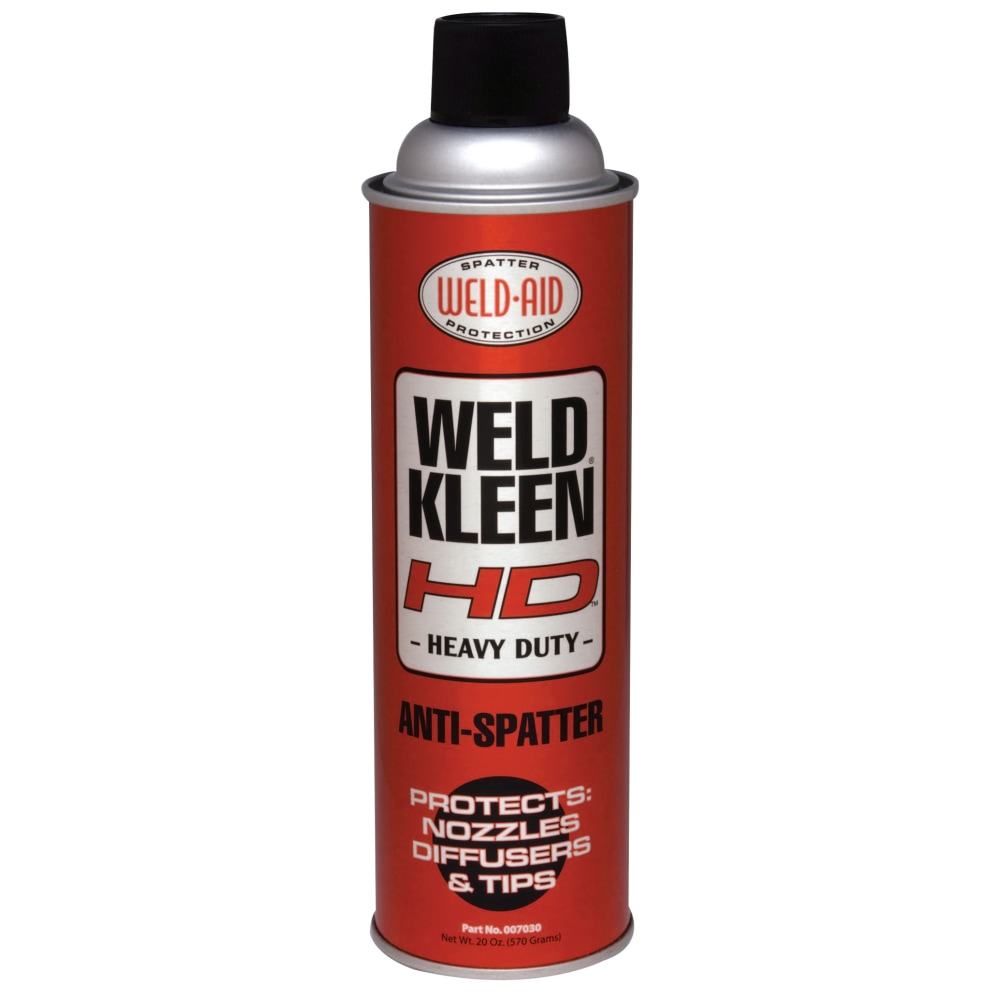 Weld-Aid Weld-Kleen Heavy-Duty Anti-Spatter Aerosol Can, 20 Oz, Clear, Pack of 6 MPN:007030