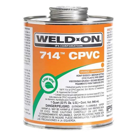 CPVC Orange Heavy Bodied Pint MPN:13978