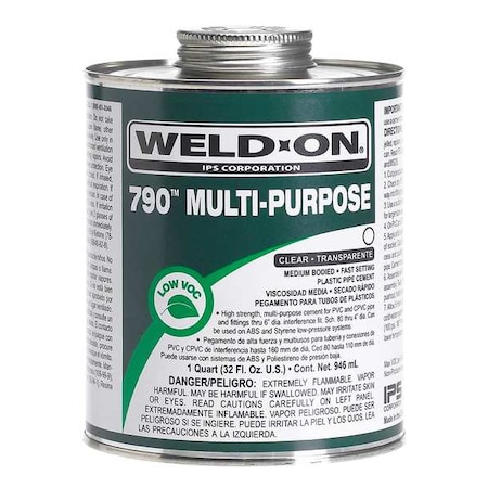 Multi-Purpose Clear Medium Bodied Quart MPN:13988