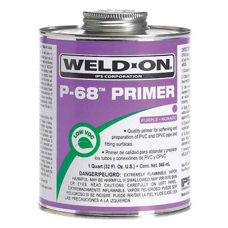 P-68 Primer PVC/CPVC Quart MPN:13991