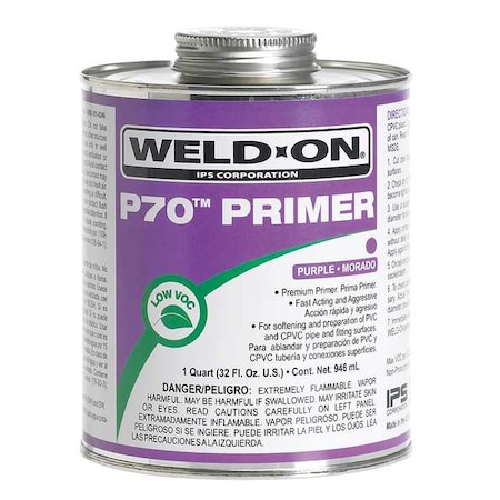 P-70 Purple Primer PVC/CPVC Quart MPN:13994