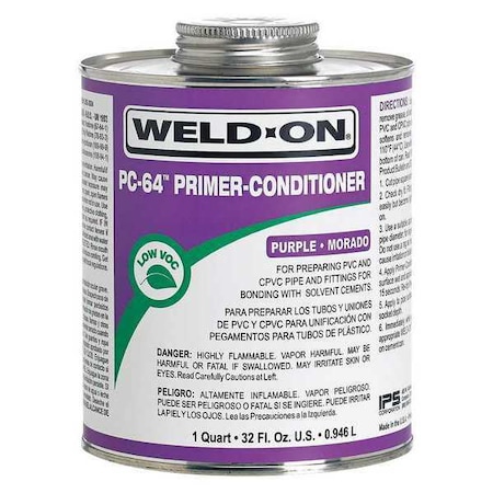 PC-64 Purple Primer-Conditioner PVC/CPVC Quart MPN:13997