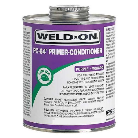 PC-64 Purple Primer-Conditioner PVC/CPVC 1/2 Pint MPN:13999