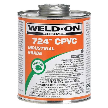 CPVC Gray Heavy Bodied Quart MPN:14183