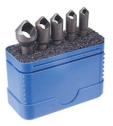Countersink Set: 5 Pc, 17/64 to 9/16