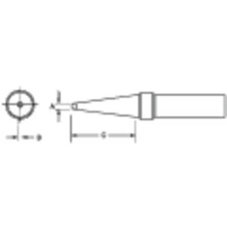 .047Inx.62Inx800 Pt Ser Conical Flat MPN:TPTF8